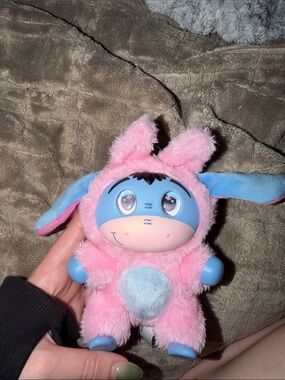 Disney Pink and Blue Plush Bunny Character